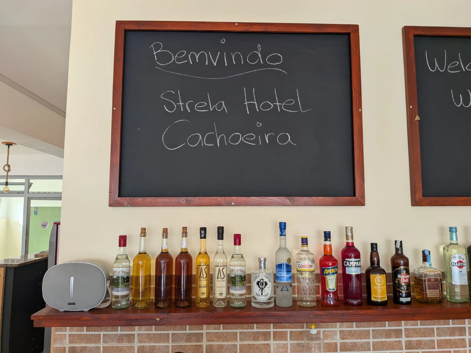 The bar of the Grill Restaurant Cachoeira
